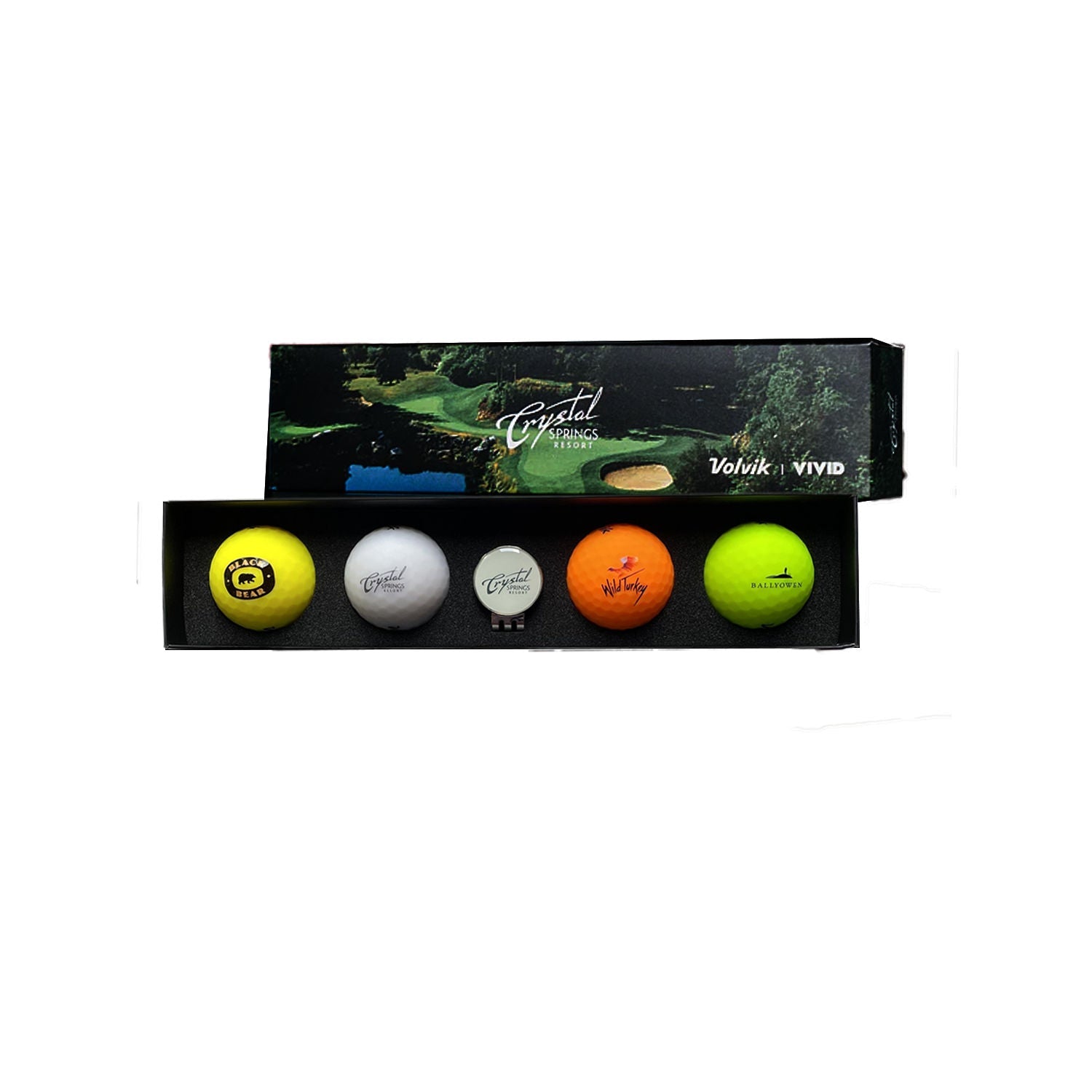 Crystal Springs Volvik Colored Logo Ball Collector’s Set