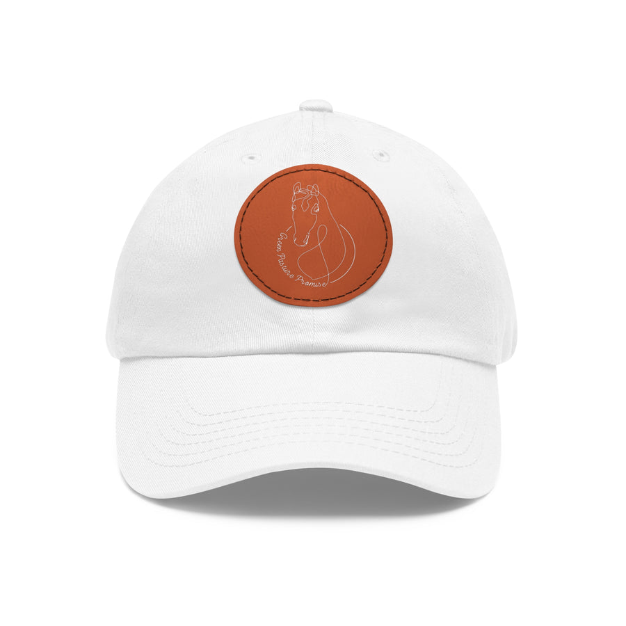 Green Pasture Promise Leather Patch Hat