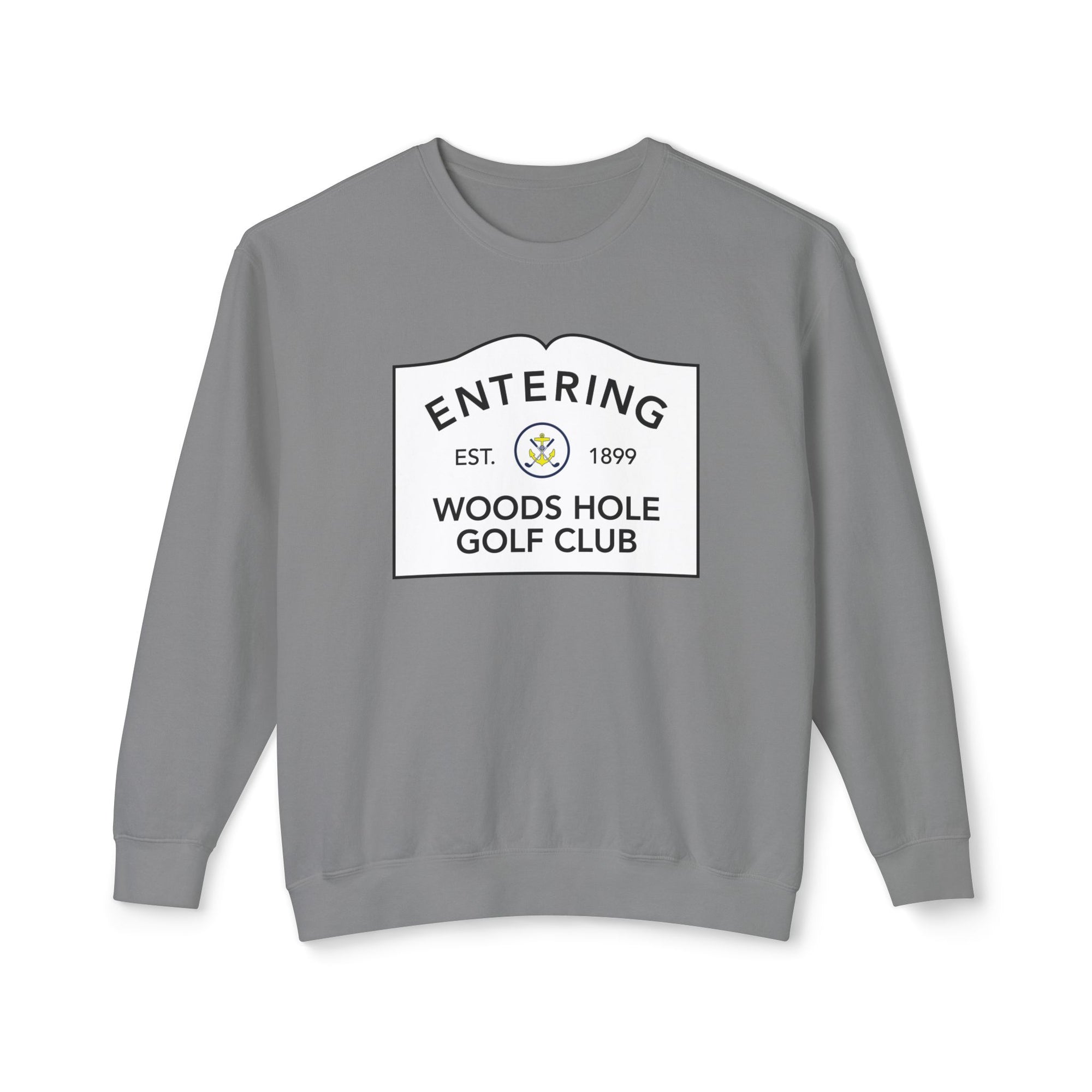 Entering Woods Hole Golf Club Crewneck